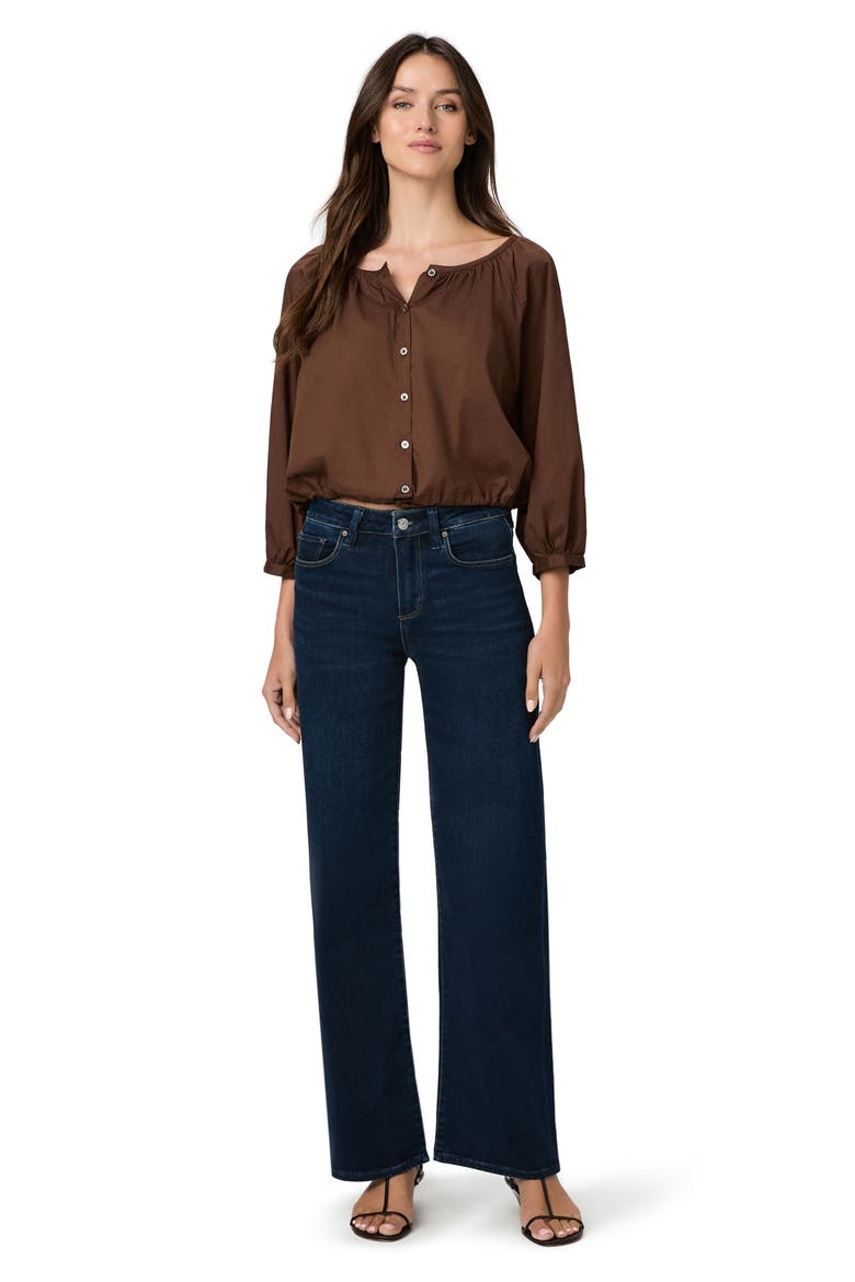 Tatum Reverse Seamed Wide Leg Jeans, Alternate, color, AMAGANSETT