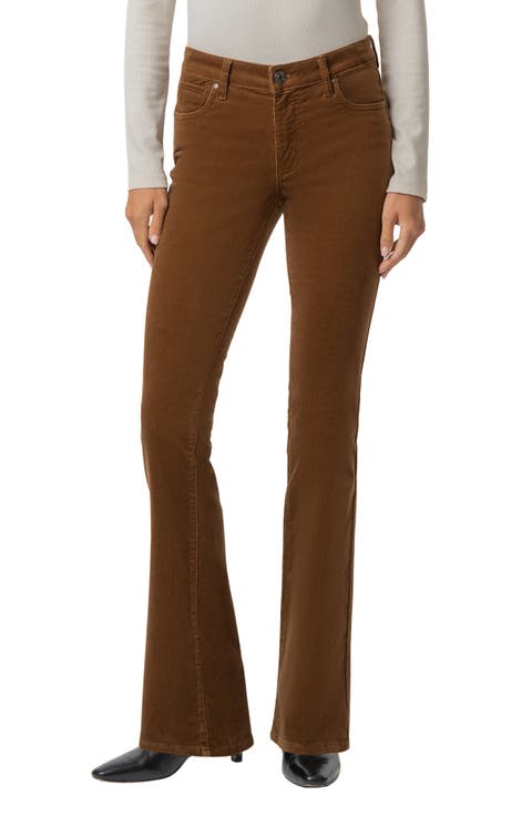 Natalie Mid Rise Bootcut Corduroy Pants