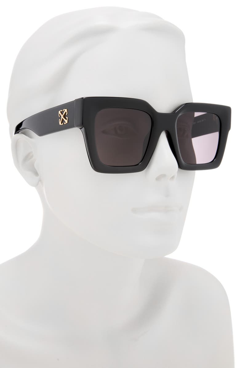 Off-White Jackson 50mm Square Sunglasses, Alternate, color, Black Dark Grey