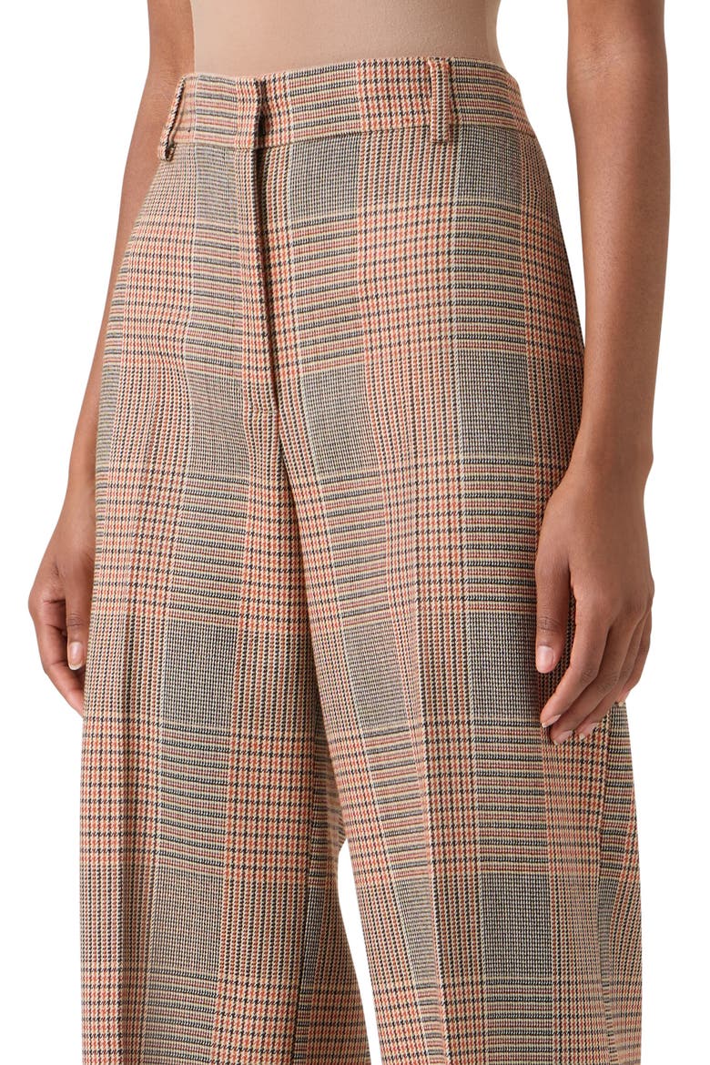 Chiaro Glen Plaid Wide Leg Pants, Alternate, color, BEIGE-MOCCA-ORANGE