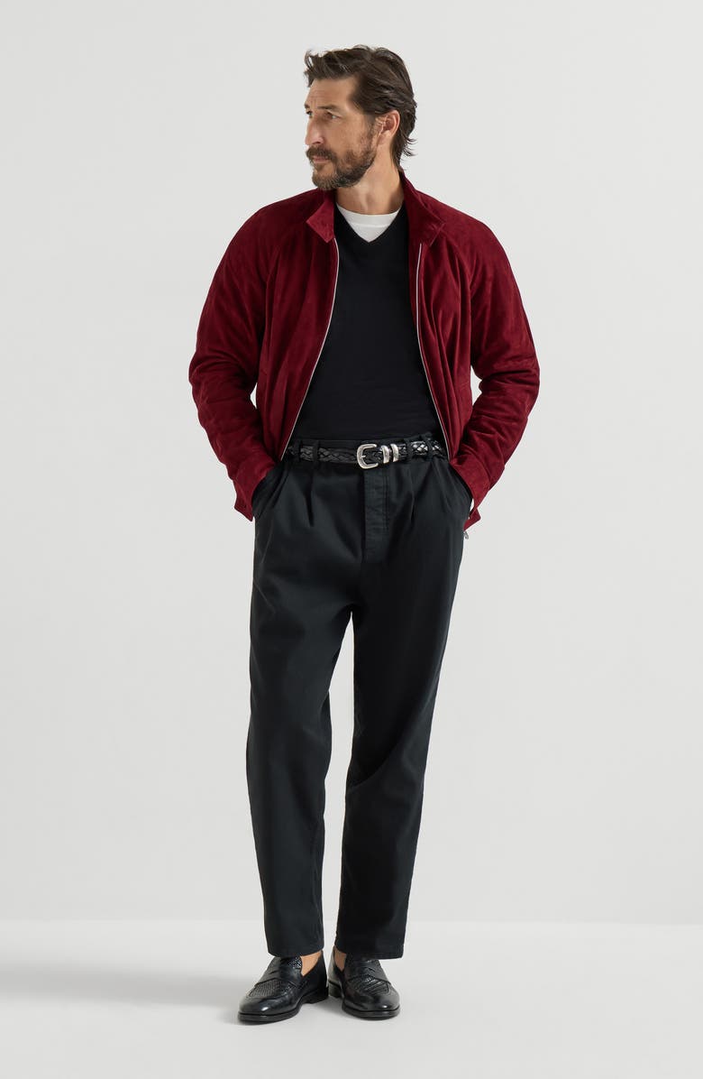 Brunello Cucinelli Cashmere and silk lightweight sweater, Alternate, color, Black