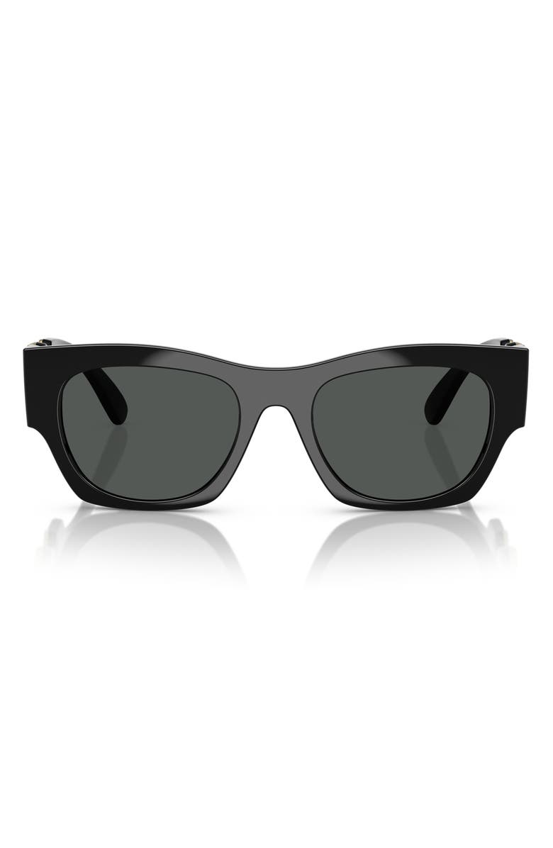 Versace 52mm Pillow Sunglasses, Main, color, Dark Grey