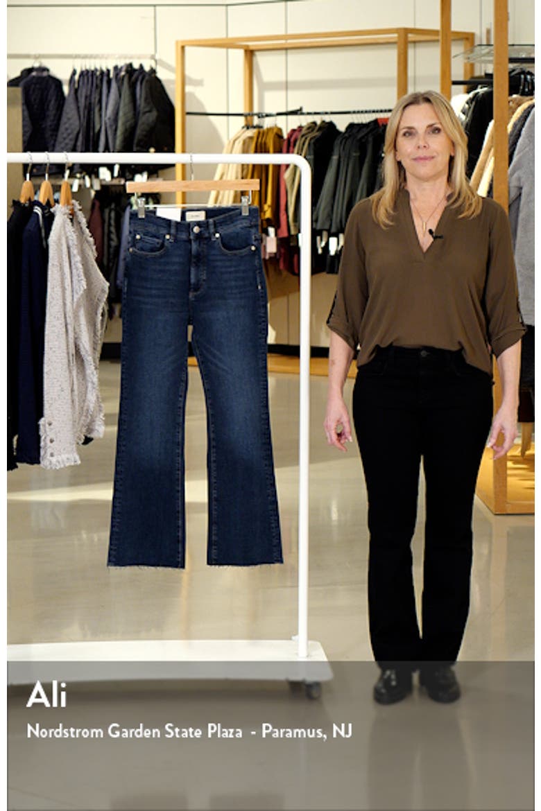 Bridget Instasculpt Raw Hem High Waist Ankle Bootcut Jeans video