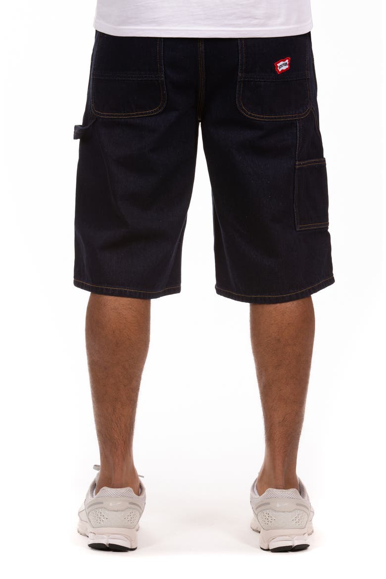 Stick Denim Shorts, Alternate, color, RAW RINSE