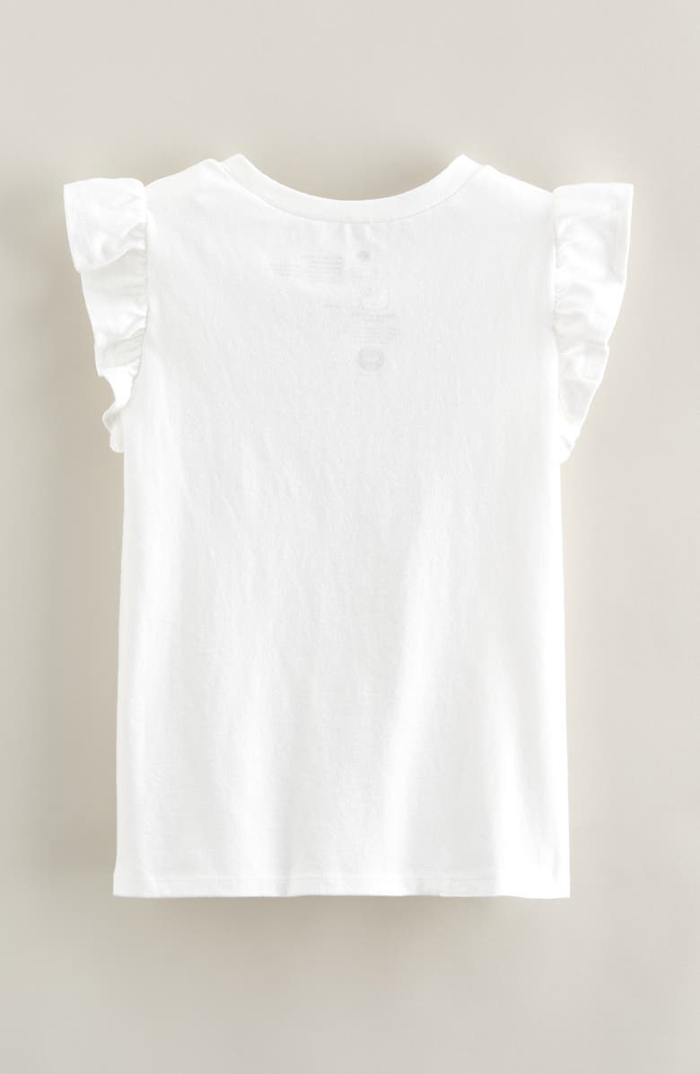 Tucker + Tate Kids' Ruffle Sleeve T-Shirt, Alternate, color, White- Pink Hello Kitty