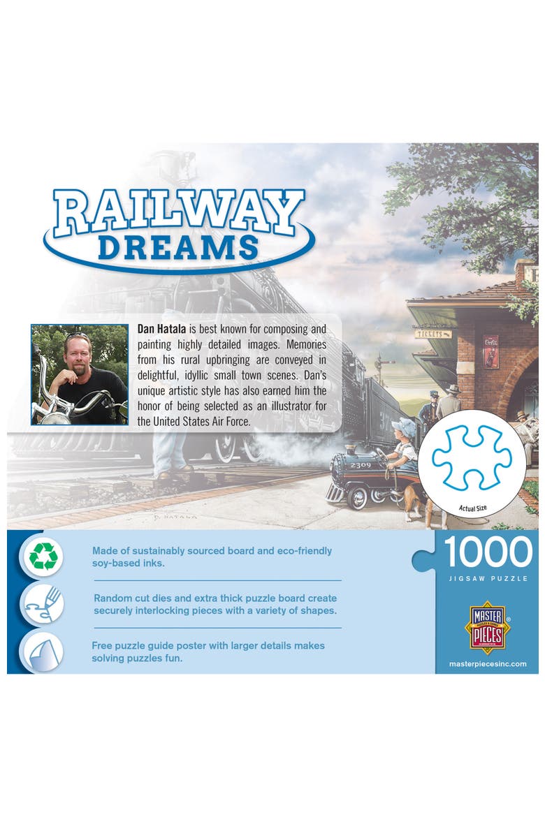 Railway Dreams 1000 Piece Jigsaw Puzzle, Alternate, color, Multicolor
