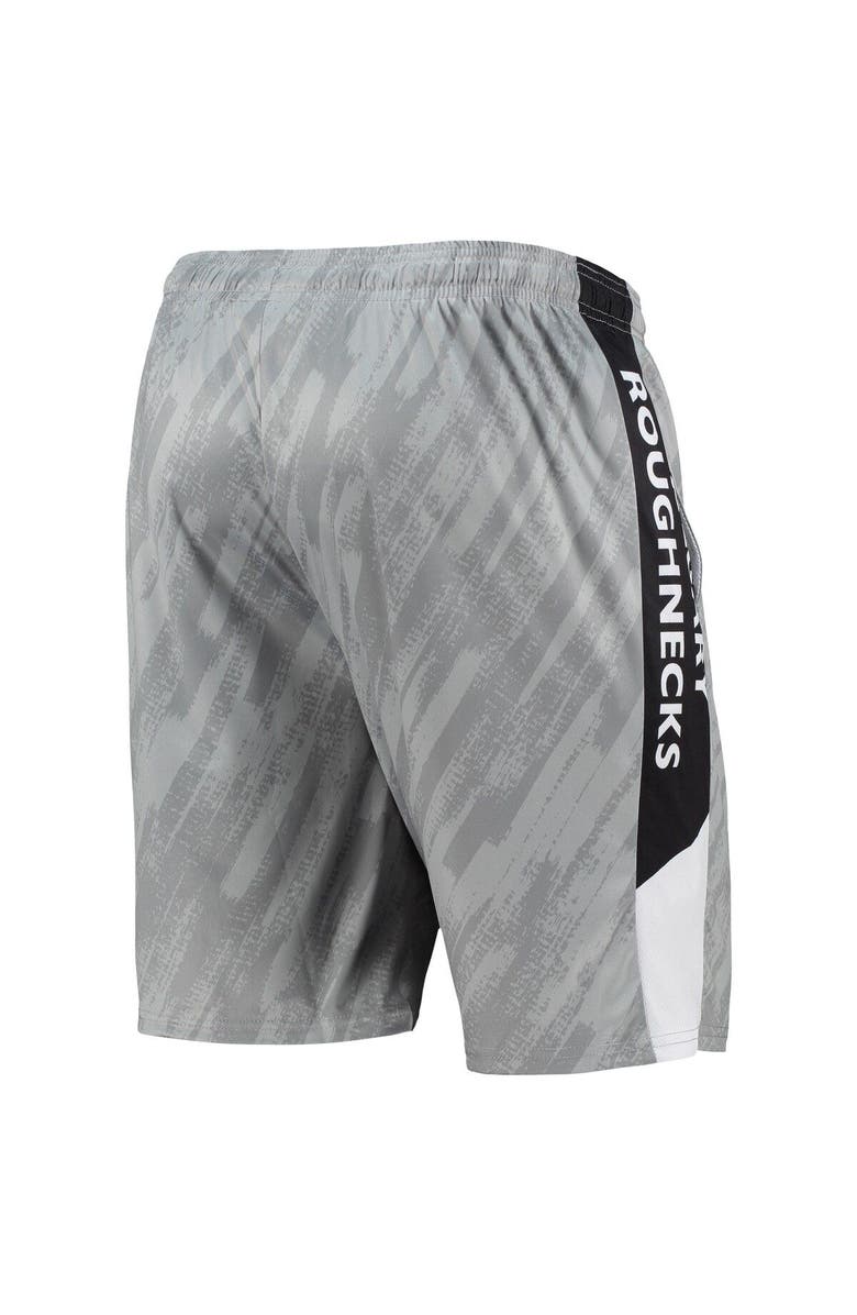 FOCO Men's FOCO Gray Calgary Roughnecks Static Mesh Shorts, Alternate, color, Gray