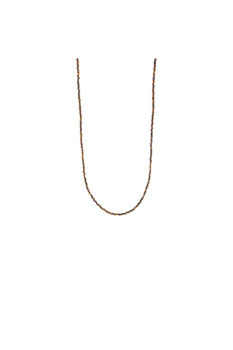 Tigers Eye Beaded Chain Necklace 36", Alternate, color, Tiger Eye - 36 Inch