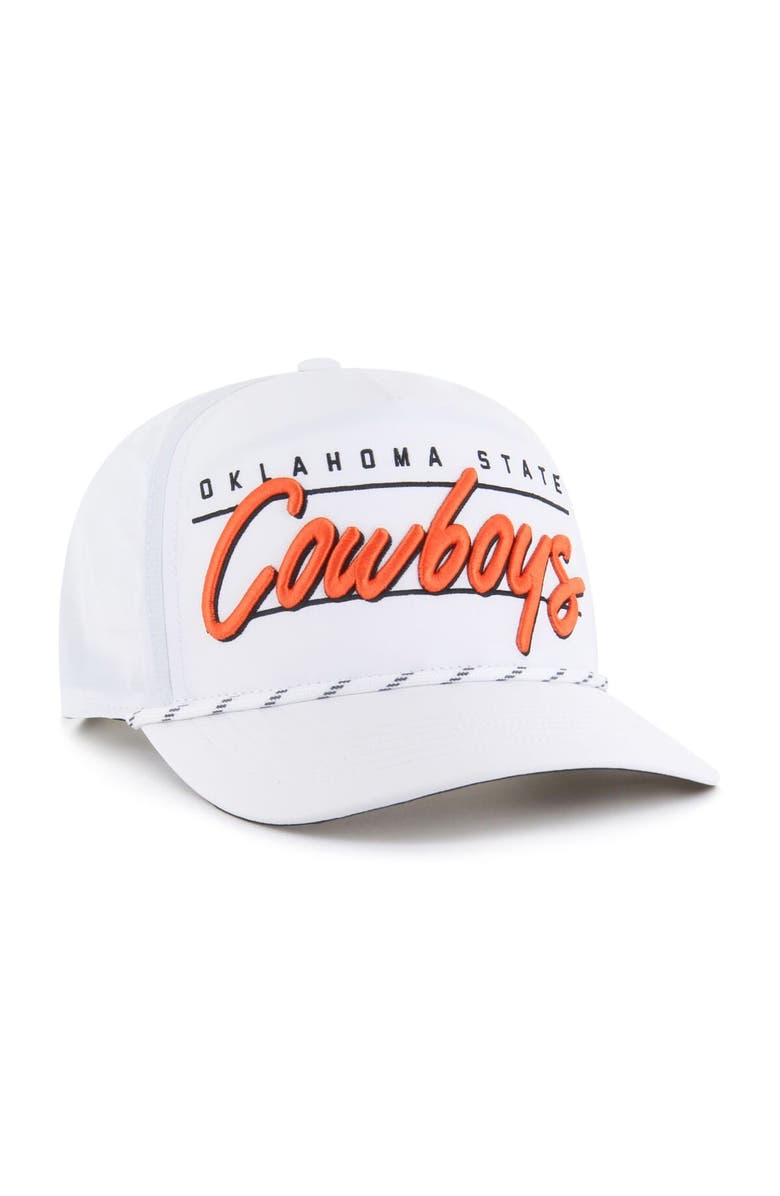 '47 Men's '47 White Oklahoma State Cowboys Condor Hitch brrr° Adjustable Hat, Alternate, color, 
