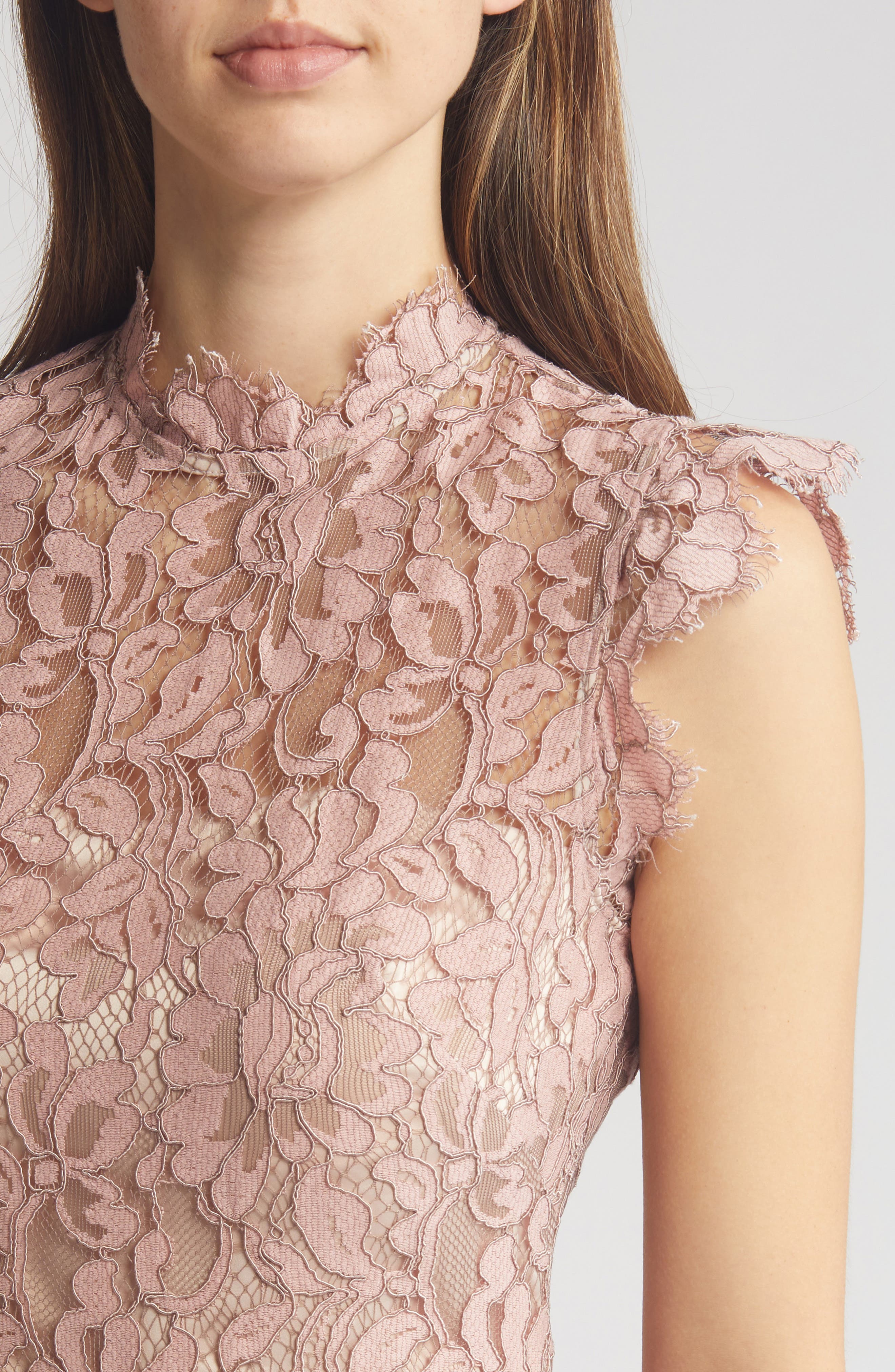eliza j illusion lace midi sheath dress Illusion Lace Sheath Dress (Women)