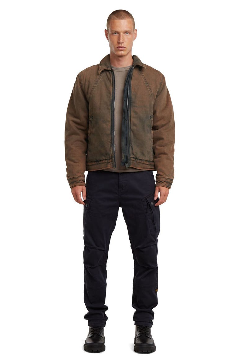 A-Line Padded Coach's Jacket, Alternate, color, WORN IN PECAN BROWN