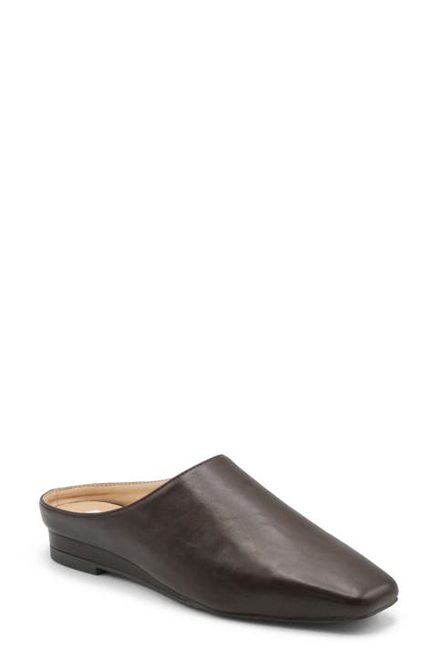Viking Faux Leather Flat Mule