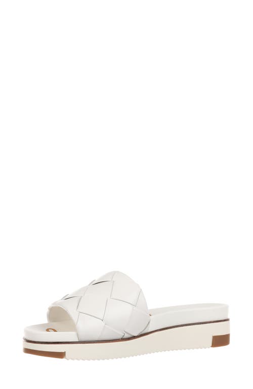 Sam Edelman Adaley Woven Slide Sandal In White