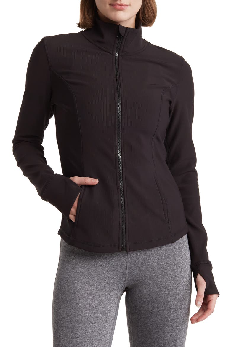 Altitude Full Zip Performance Jacket, Main, color, BLACK