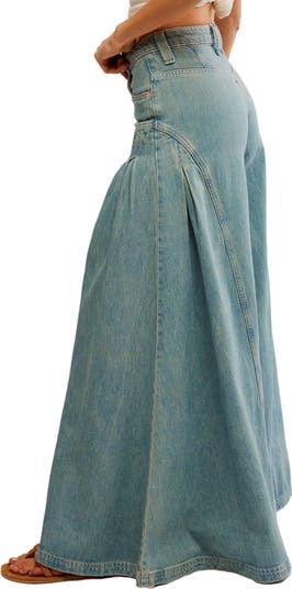 Free People Pandora Pleated Wide Leg Jeans Nordstromrack
