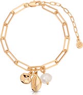 Ettika Golden Shore Charm Bracelet