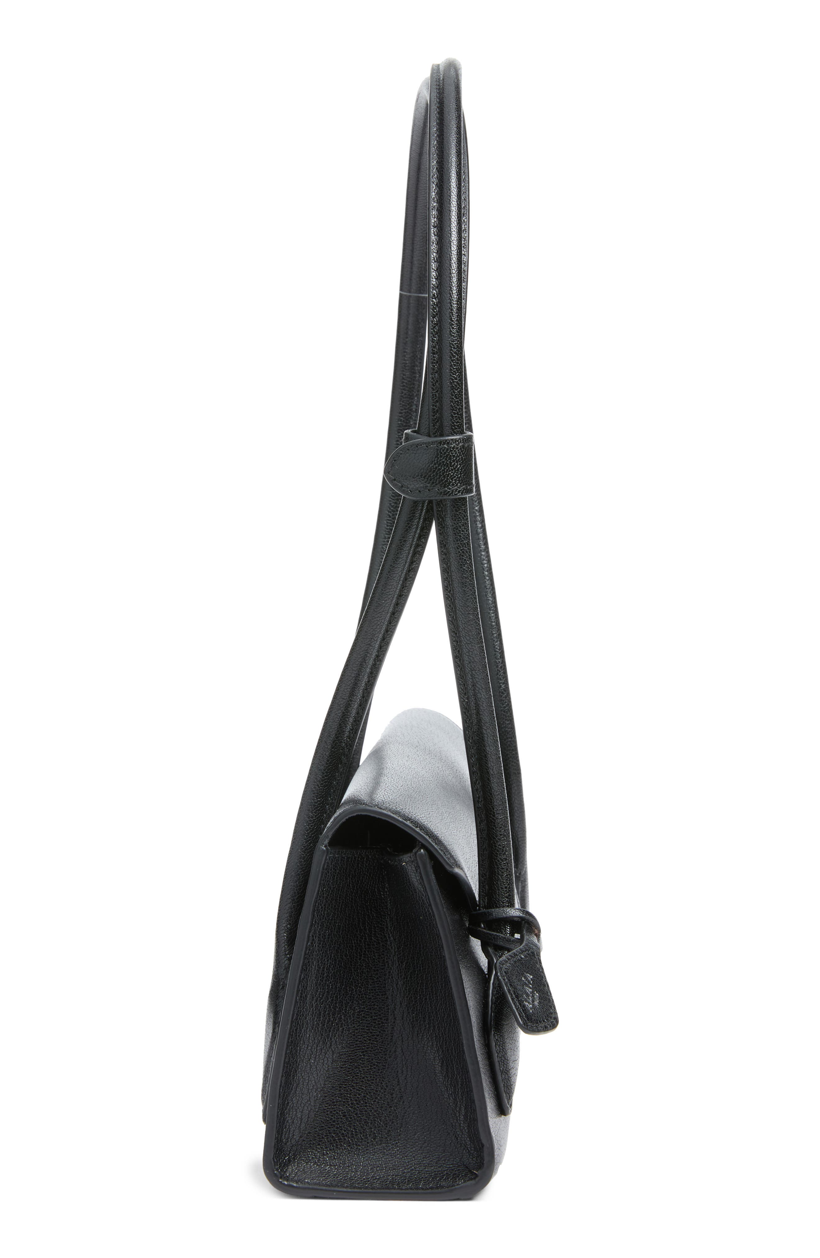 Small Teckel Flap Shoulder Bag, Alternate, color, NOIR