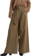 FREEMARKET D-Ring Belted Wide Leg Pants