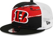 New Era Men's New Era Black Cincinnati Bengals  Tear Trucker 9FIFTY Snapback Hat