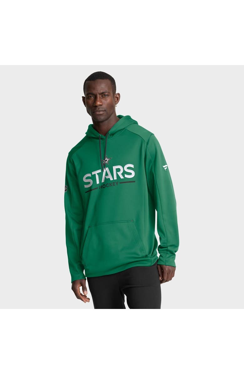 FANATICS Men's Fanatics Kelly Green Dallas Stars Authentic Pro Rink Hoodie, Main, color, Kelly Green
