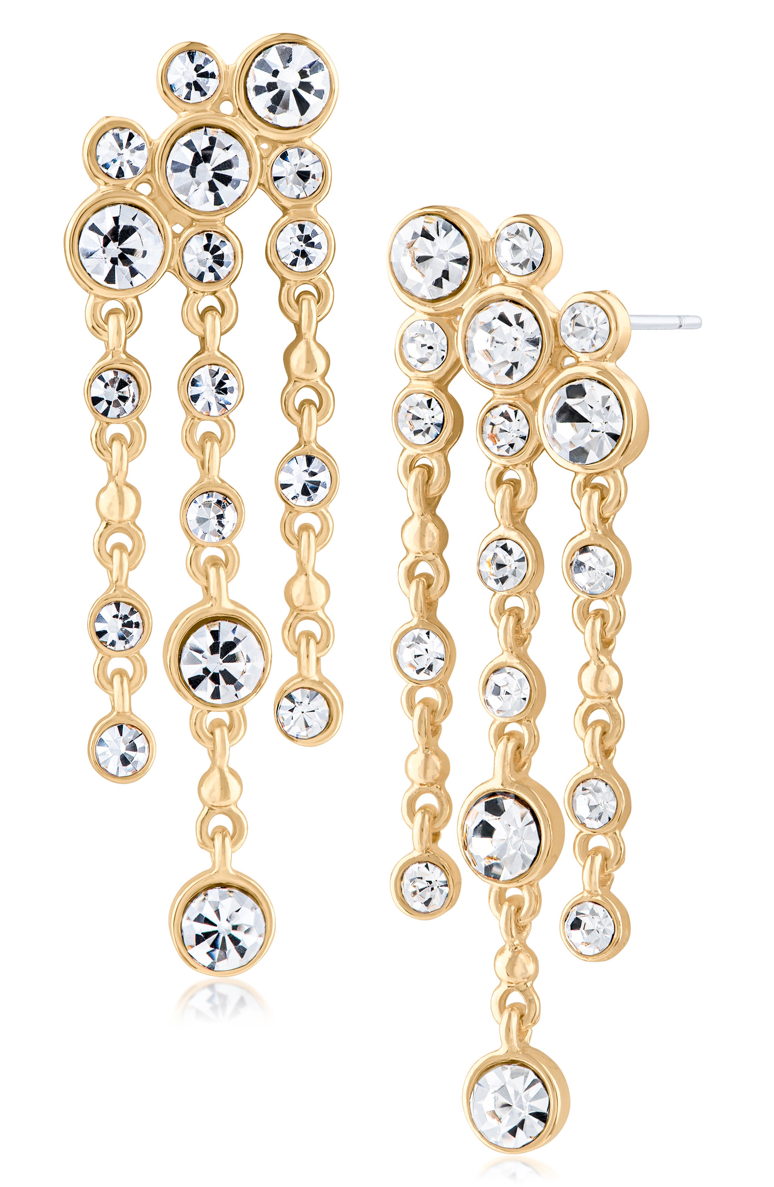 JARDIN Cascading Crystal Drop Earrings
