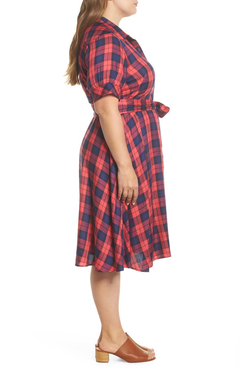 1901 Plaid Shirtdress, Alternate, color, 