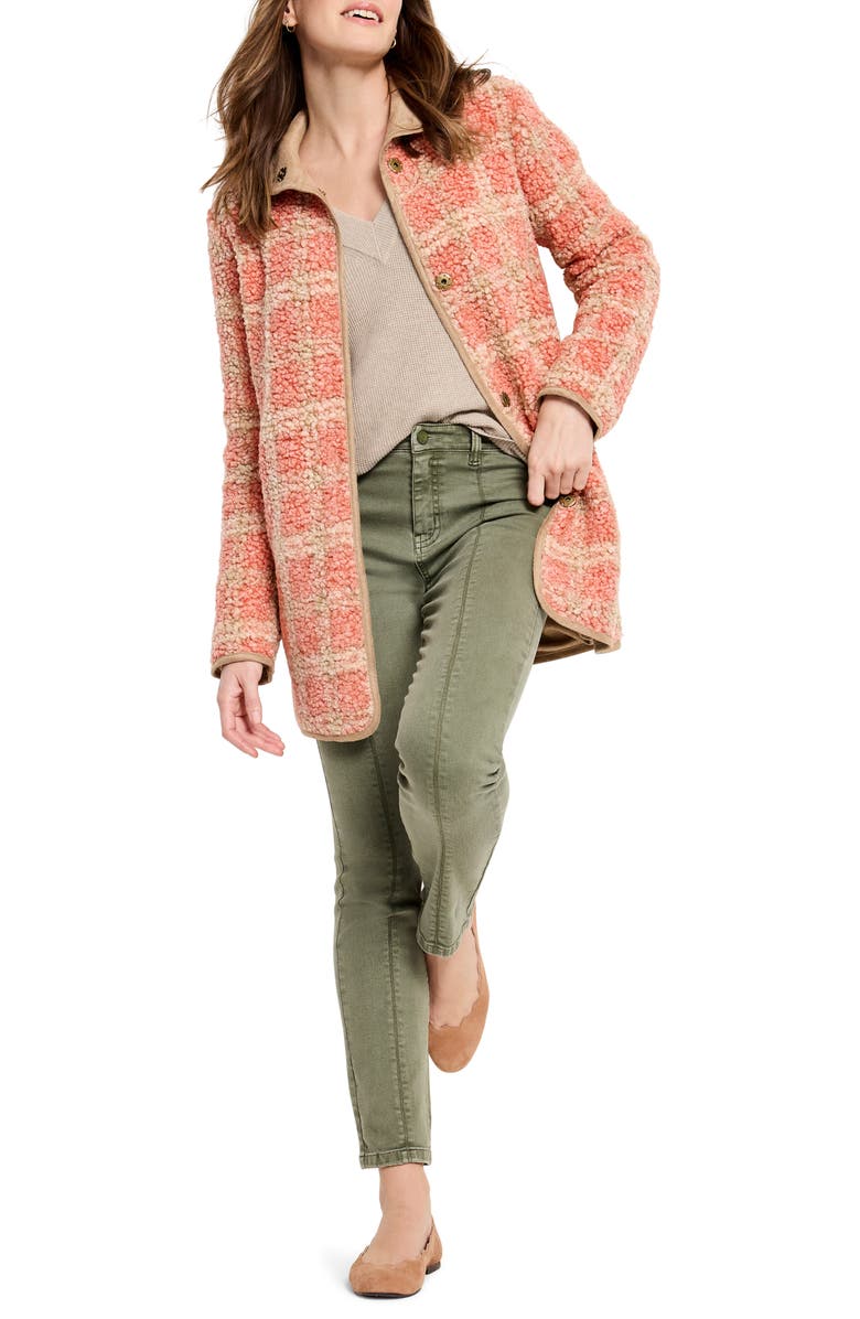 NIC+ZOE Sunset Fleece Jacket, Alternate, color, Pink Multi