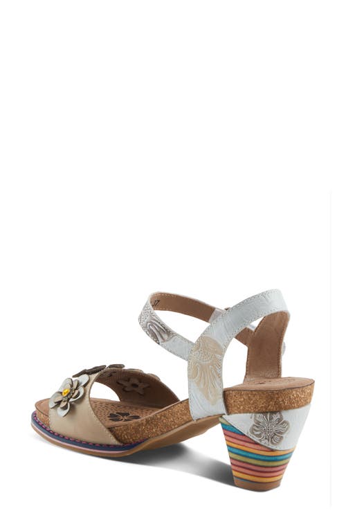 L'artiste By Spring Step Bluesky Sandal In White Multi