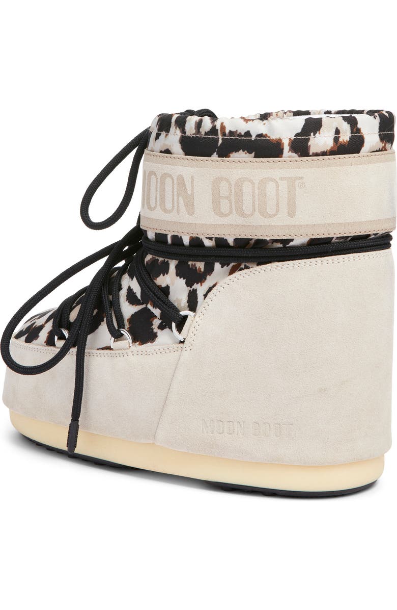 Moon Boot<sup>®</sup> Icon Low Water Repellent Leopard Print Boot, Alternate, color, Light Leopard