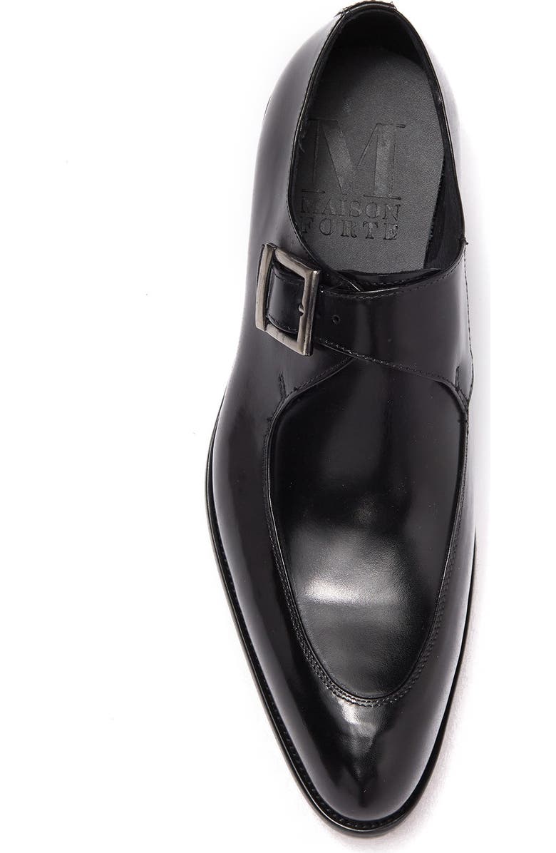 Maison Forte Eli Buckle Strap Leather Loafer, Alternate, color,