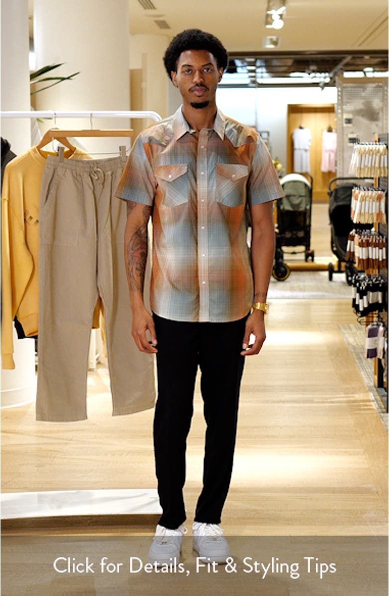 The Bishop Plaid Short Sleeve Snap-Up Shirt, sales video thumbnail