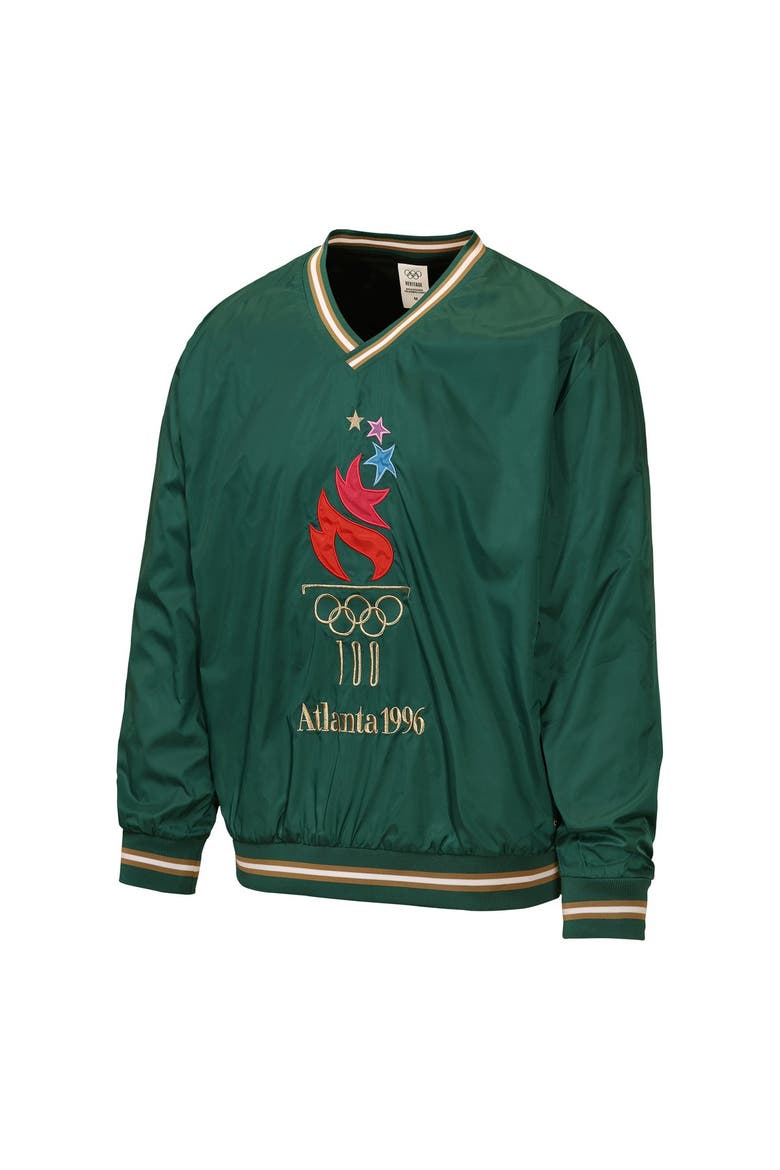 Men's Outerstuff Green Olympic Games Atlanta 1996 Summer Olympics V-Neck Jacket, Alternate, color, Green