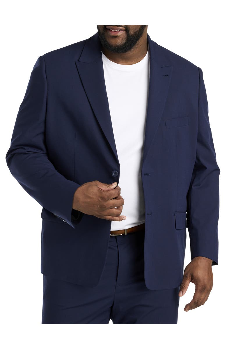 Synrgy by DXL Machine Washable Modern-Fit Suit Jacket, Main, color, Navy