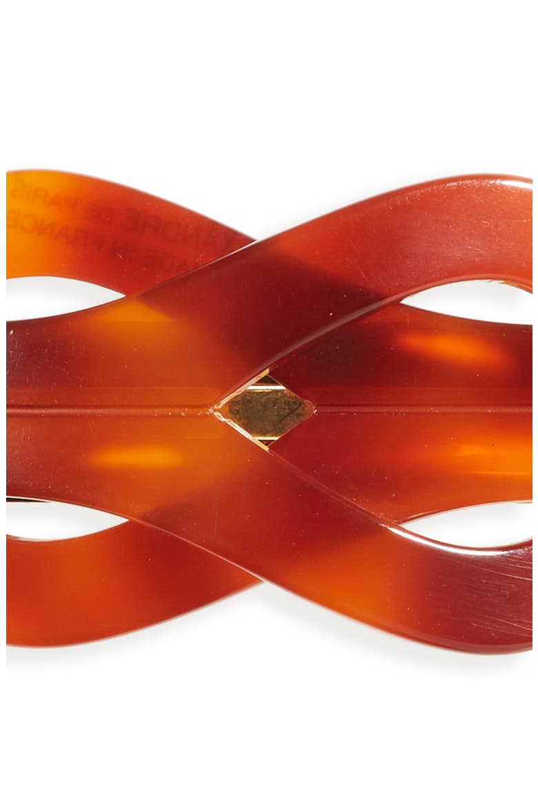 Knotty Barrette, Alternate, color, TORTOISE BROWN