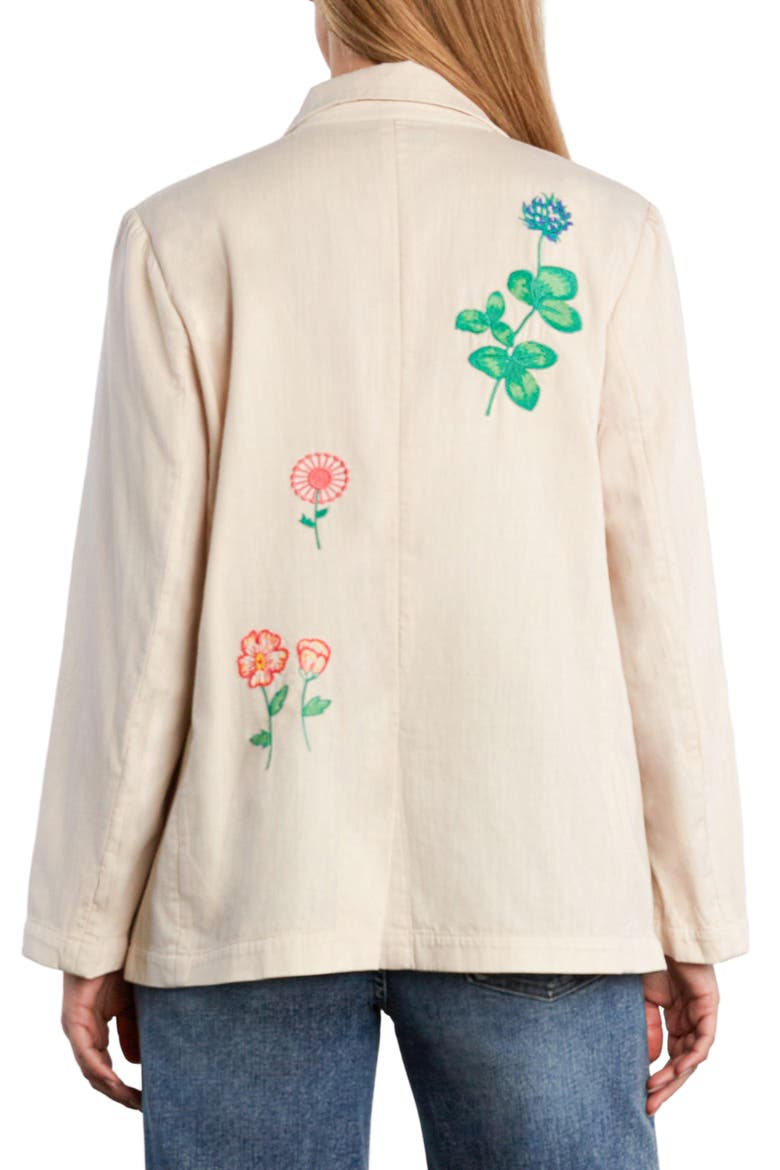 Blossom Embroidered Blazer, Alternate, color, ALMOND MILK