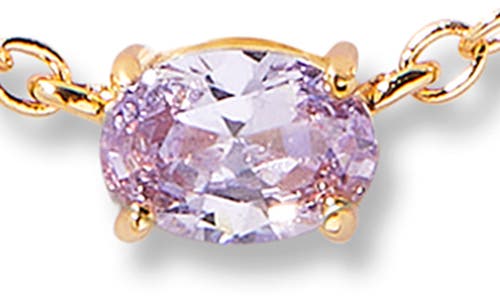 Brook & York Brook And York Brenna Birthstone Station Necklace In Gold June