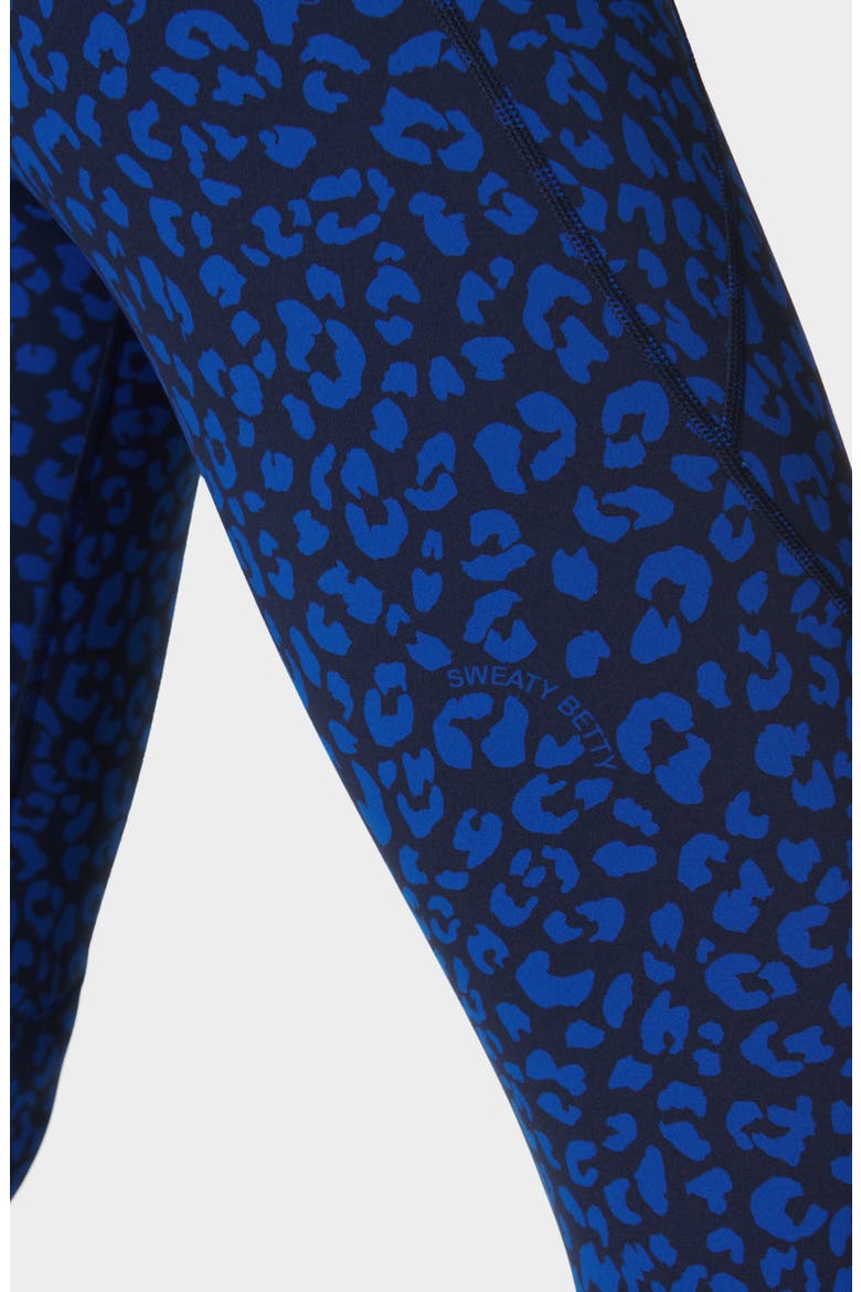 Power 7/8 Workout Leggings, Alternate, color, BLUE PAINTED ANIMAL PRINT