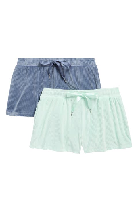 Assorted 2-Pack Velour Pajama Shorts