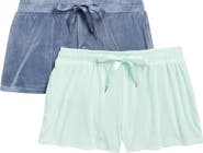 JACLYN Assorted 2-Pack Velour Pajama Shorts