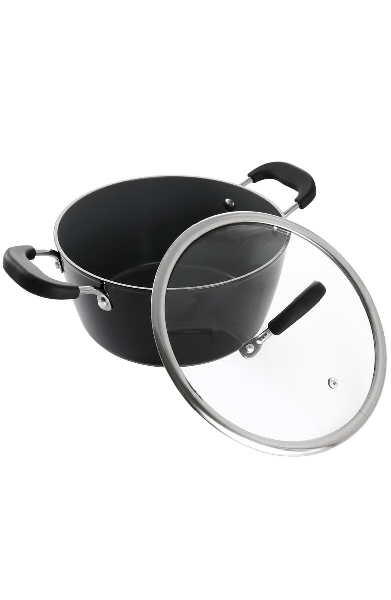 Kenmore Arlington 4.5 Quart Dutch Oven with Lid, Alternate, color, Black