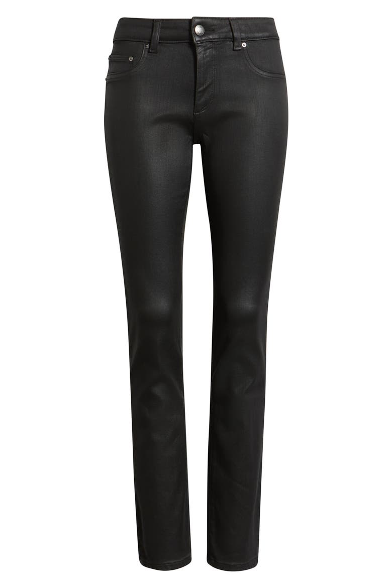 Jessica Skinny Low Rise Instasculpt™ Jeans, Alternate, color, BLACK COATED