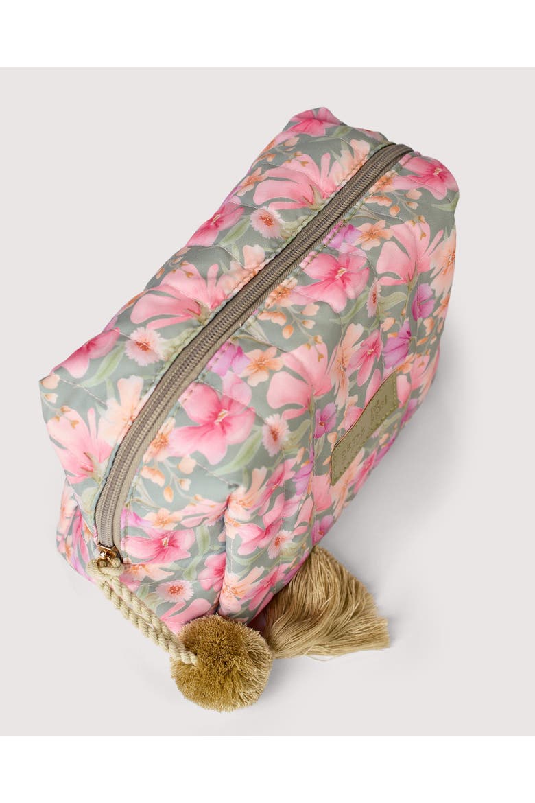 Cosmetic Case, Alternate, color, Sage Wildflowers