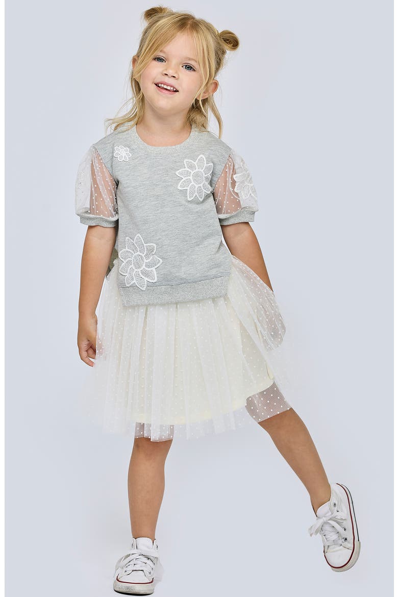 Kids' Twofer Dress, Alternate, color, GREY MULTI