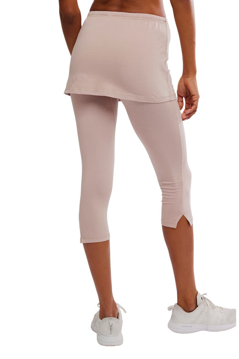 FP Movement Intensity Mid Rise Capri Skirted Leggings, Alternate, color, SANDY
