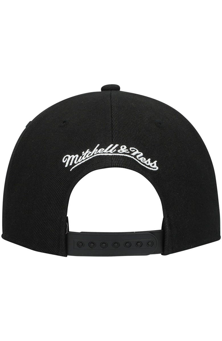 Mitchell & Ness Men's Mitchell & Ness Black Tuskegee Golden Tigers Pattern Snapback Hat, Alternate, color, 