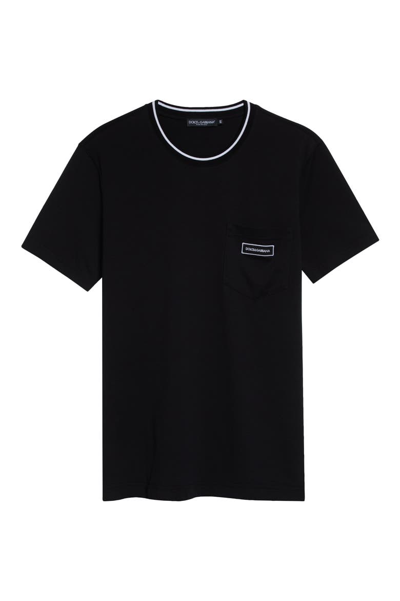 Logo Patch Pocket T-Shirt, Alternate, color, NERO