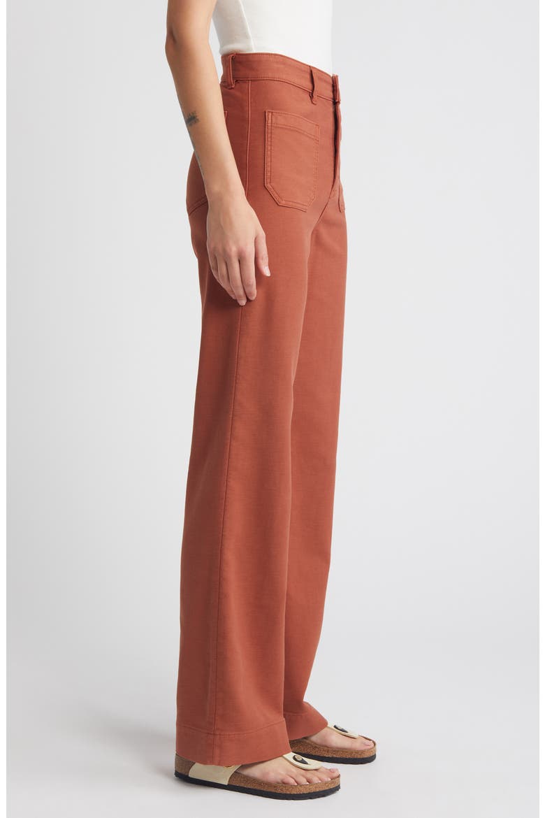 Stretch Terry Wide Leg Pants, Alternate, color, IMPERIAL TOPAZ