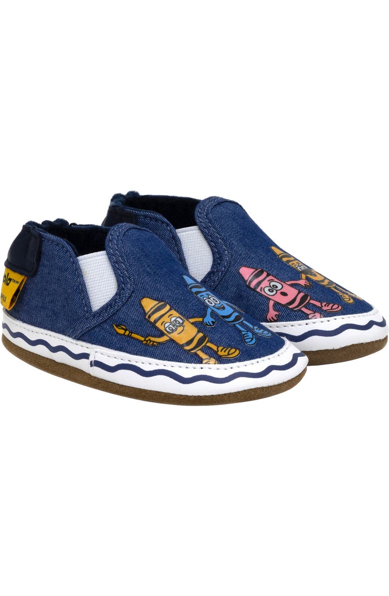 Robeez<sup>®</sup> x Crayola<sup>™</sup> Pals Crib Shoe, Main, color,