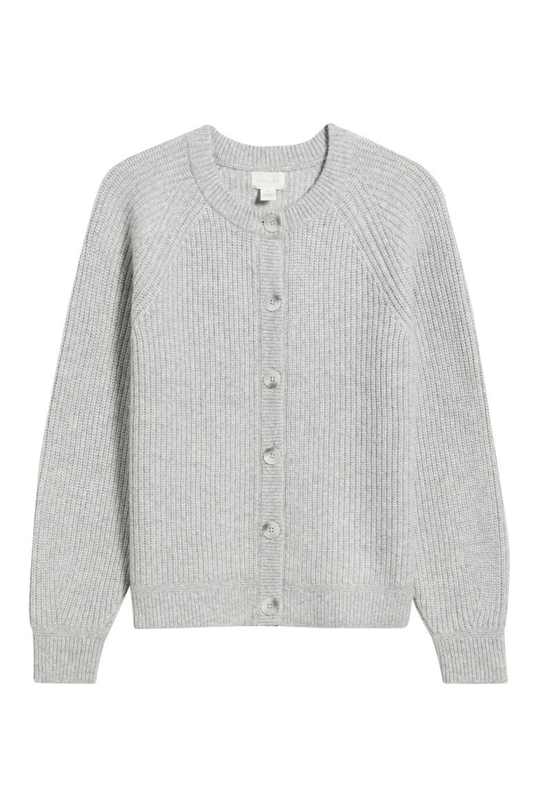 Cozy Rib Cardigan, Alternate, color, GREY HEATHER