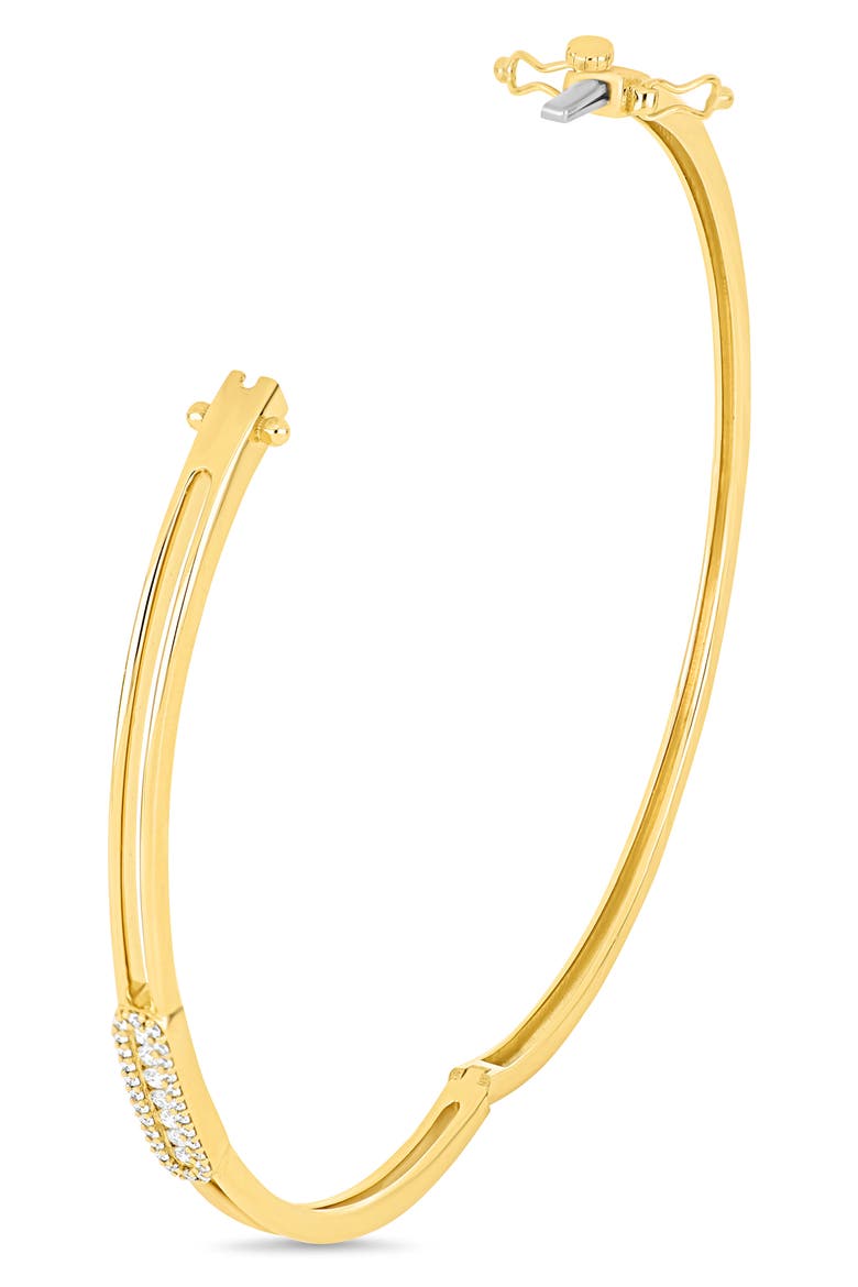 18K Gold Mika Diamond Bangle Bracelet (Online Trunk Show), Alternate, color, 18K YELLOW GOLD/ DIAMOND